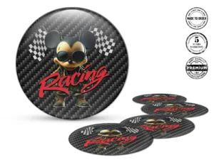 Custom Dome Stickers Racing Accel